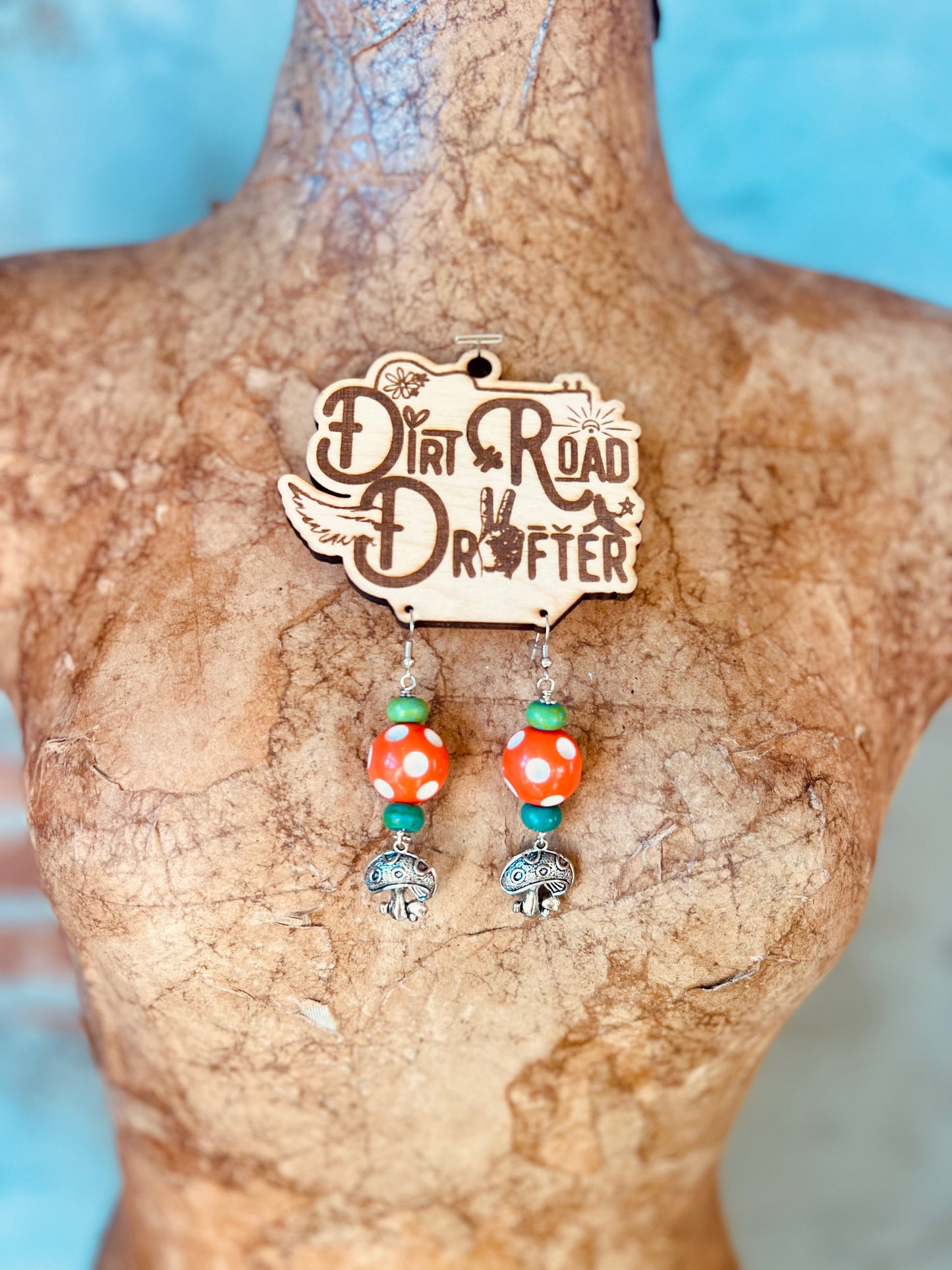 Funky Mushroom Earrings