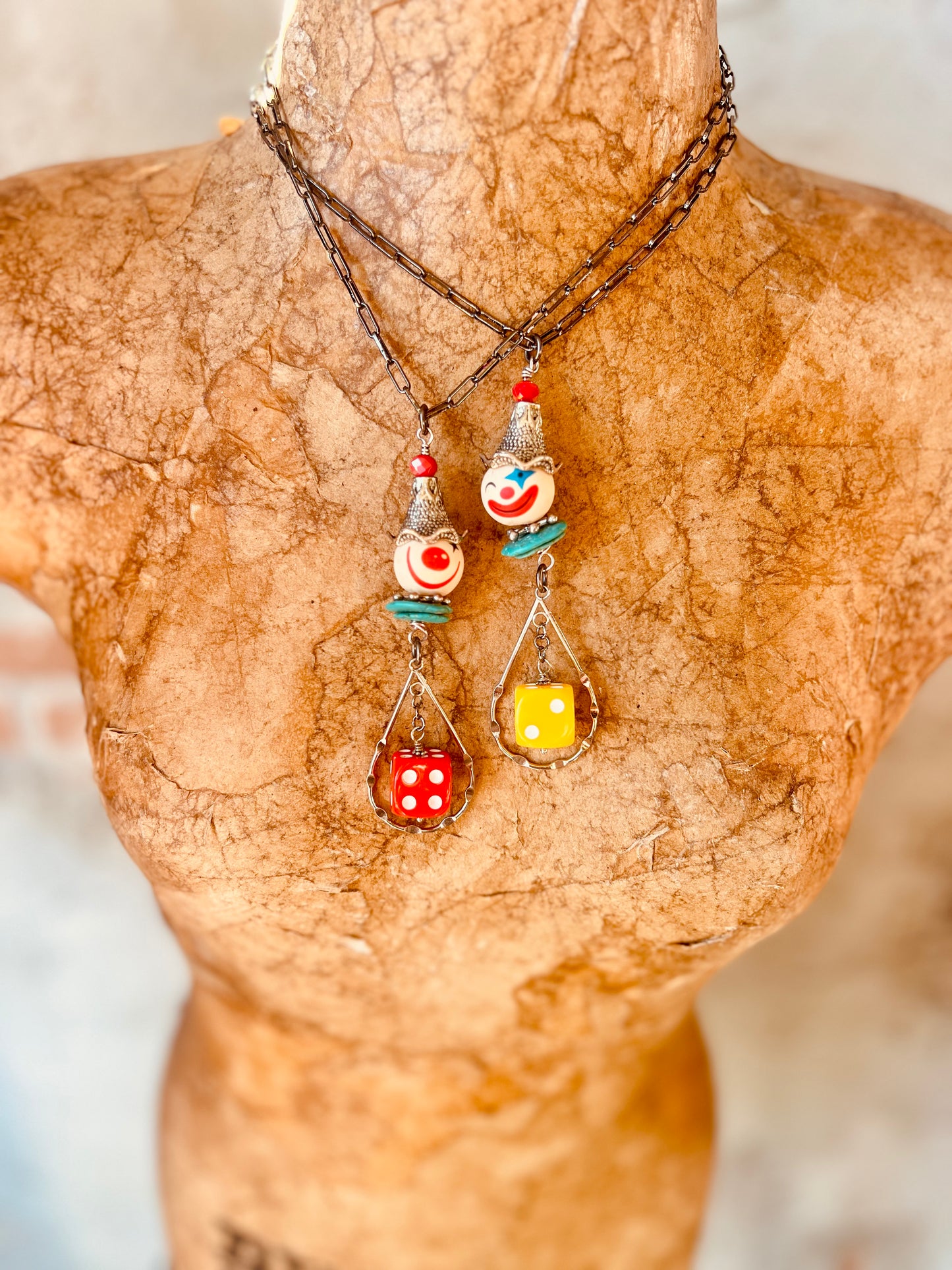 Dicey Clown Necklace