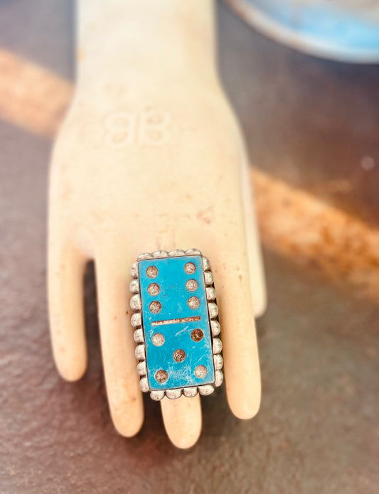 Domino Ring - Blue