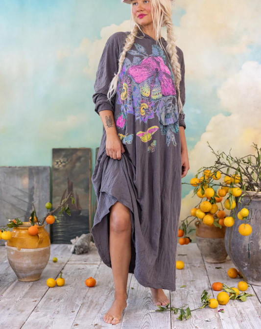 Flor De La Pasion Viggo Hoodie T Dress- Ozzy