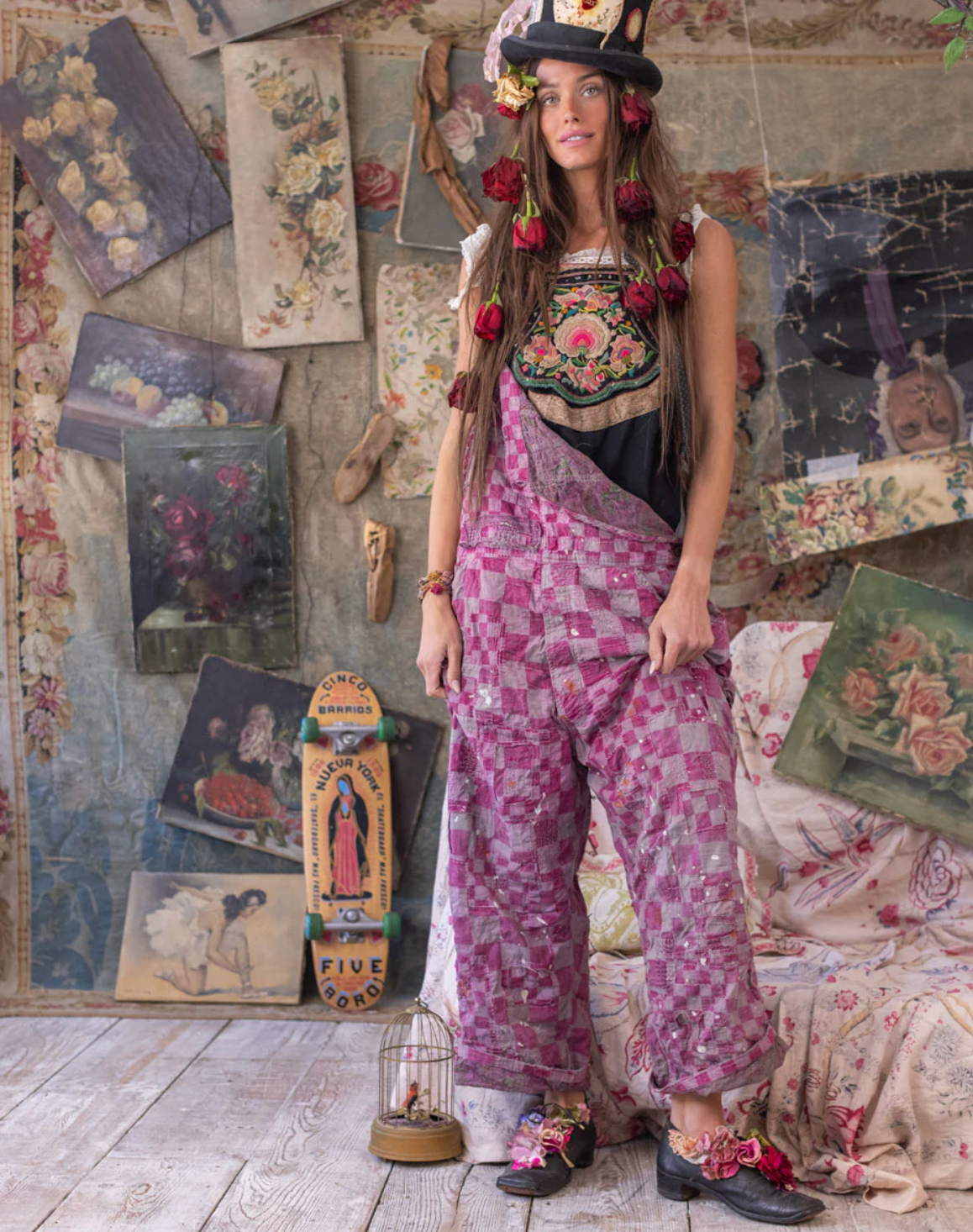 Patchwork Love Overalls- McGee