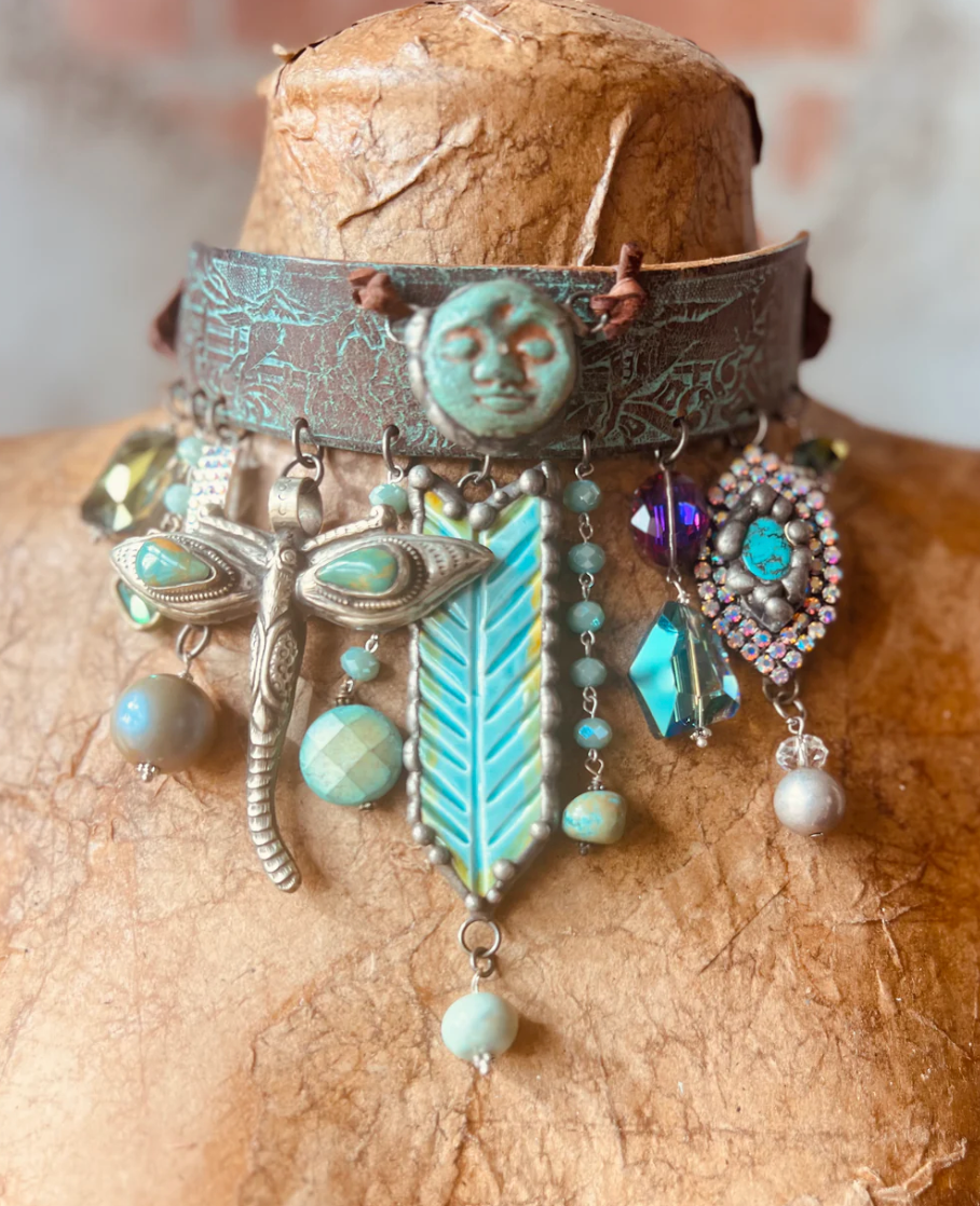 Turquoise Moon Necklace