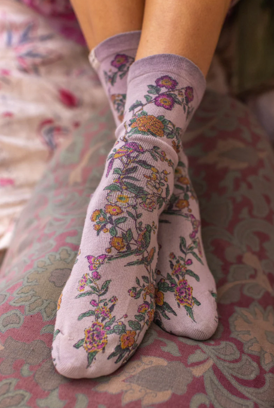 Floral MP Socks - There'd Be Birds