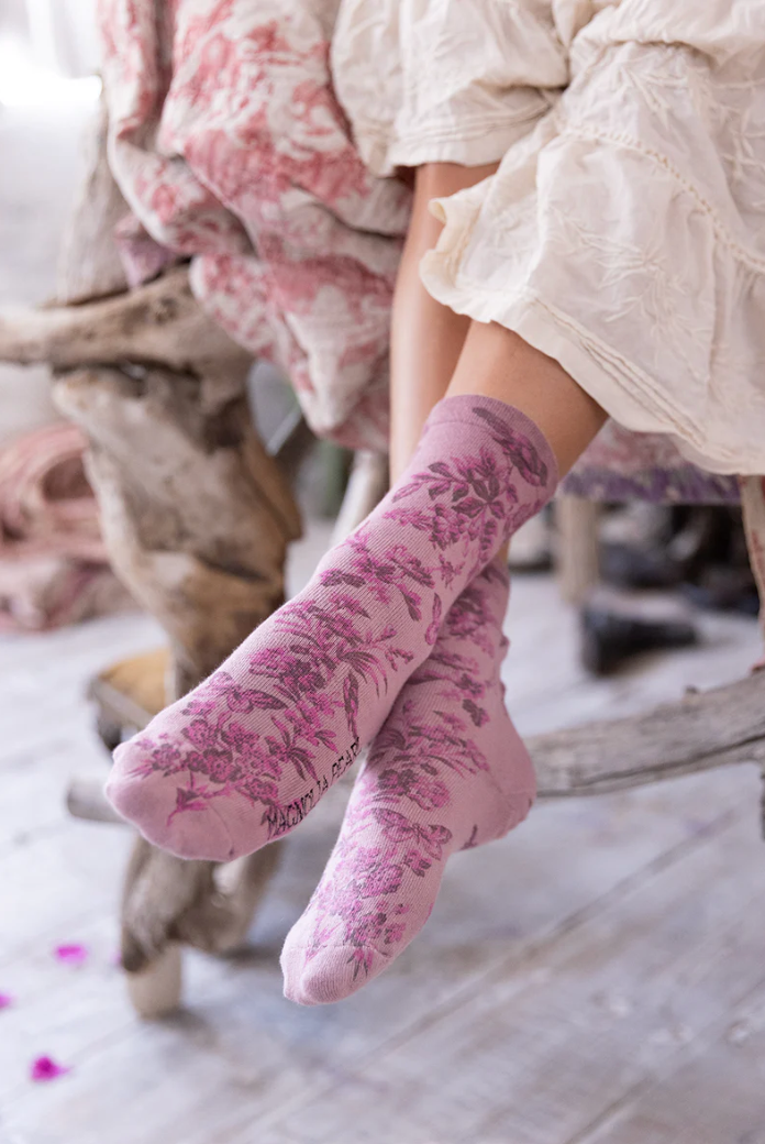 Vol Du Jardin MP Socks - Purple Martin